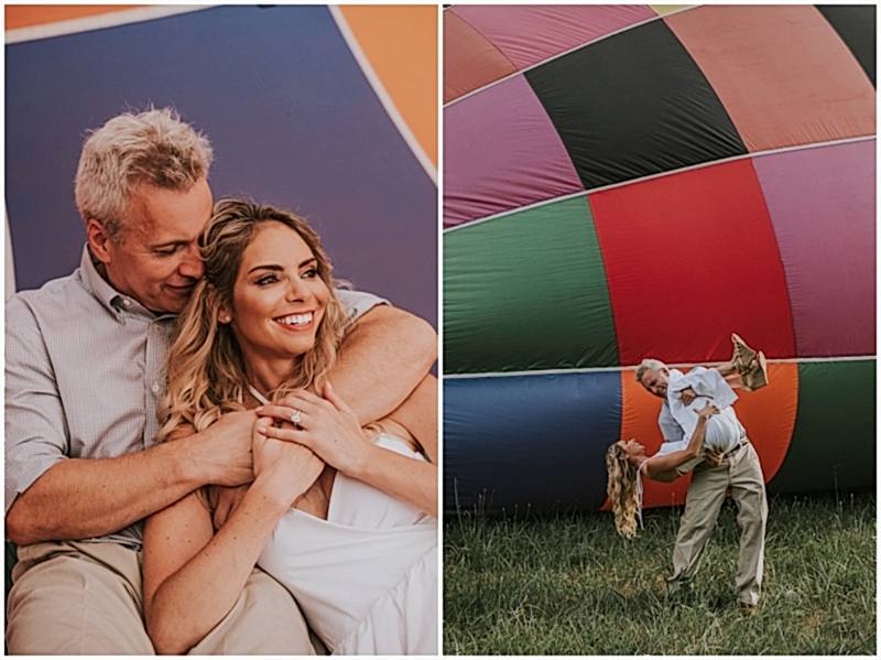 hot air balloon wedding 