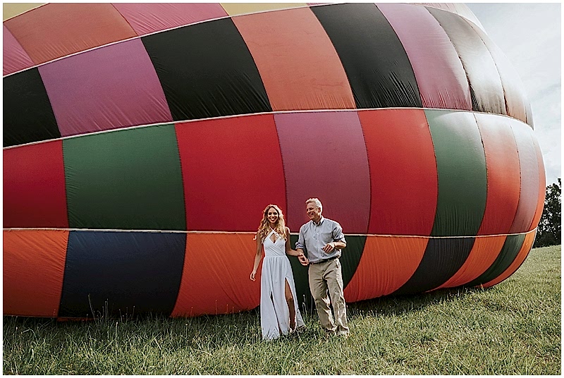 asheville hot air balloon wedding 