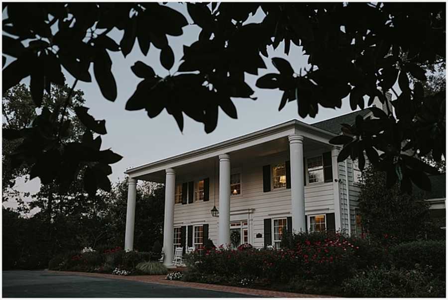 Raleigh NC southern plantation style wedding venue 