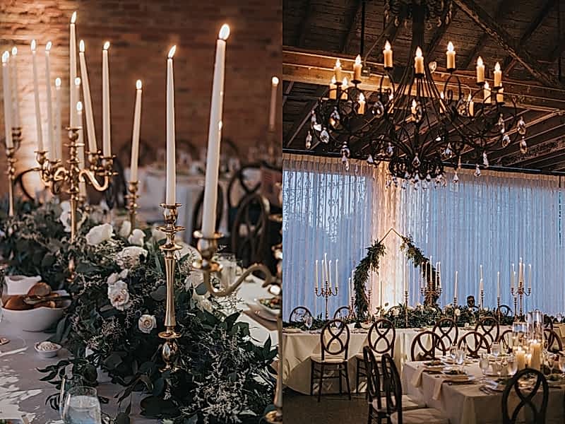 elegant wedding reception decor