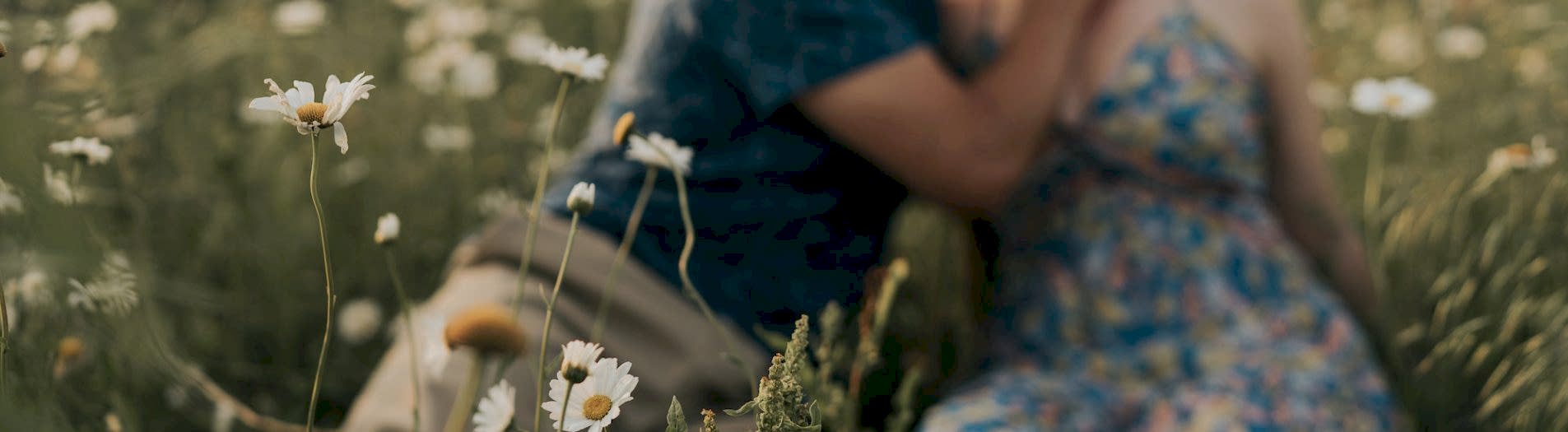 Outdoor Chicago Engagement Session in a Wildflower Field | Sarah + James