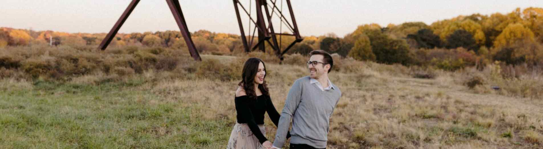 Raleigh Engagement Session at NCMA with an Adorable Corgi Dog | Michelle + Jake