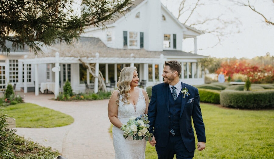 Beautiful Spring Fearrington Garden Wedding Photos + Drone Video | Kate + Billy