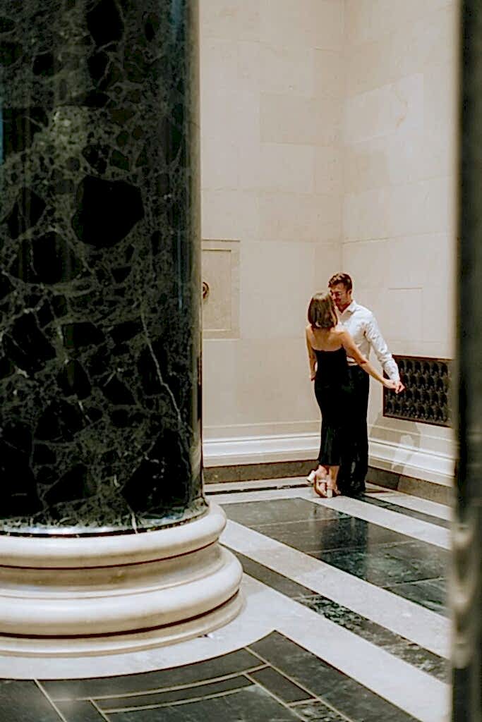 National Gallery of Art DC Engagment Session DC Editorial Wedding Photographer x