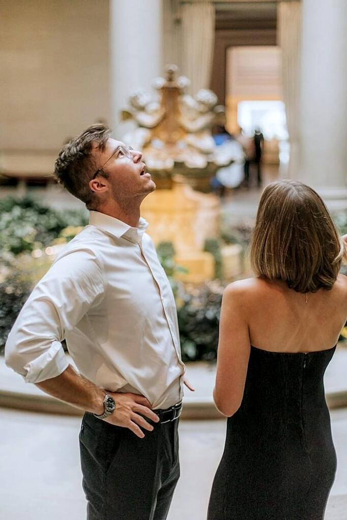 National Gallery of Art DC Engagment Session DC Editorial Wedding Photographer x